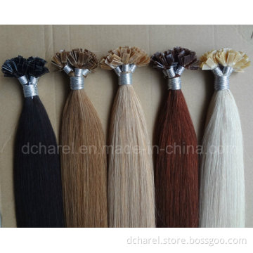 Fashion Russian Remy Flat Tip Keratin Pre Bonded Hair